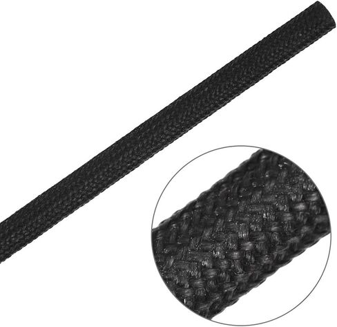 uxcell Insulation Braid Sleeve, 33Ft-3mm High TEMP Silicone Fiberglass Sleeve White in Kuwait