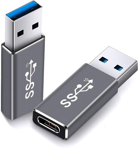 محول USB 3.1 GEN 2 ذكر إلى أنثى من النوع C من ELECTOP (عبوة من قطعتين)، يدعم الشحن ونقل البيانات على الجانبين بسرعة 10 جيجابت في الثانية، محول USB A إلى USB C 3.1 للكمبيوتر الشخصي والكمبيوتر المحمول والشاحن وبنك الطاقة وQuest Link in Saudi Arabia