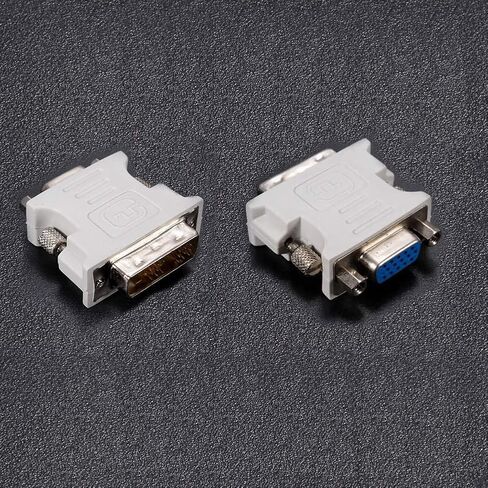 بلايسل محول VGA انثى الى DVI-D 18 دبوس واحد وصلة ذكر لبطاقة الجرافيك in Kuwait
