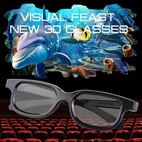 GELETE 3D movie glasses passive unisex three-D glasses Polarized cinema glasses (16 pack) in Kuwait