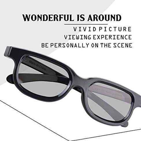 GELETE 3D movie glasses passive unisex three-D glasses Polarized cinema glasses (16 pack) in Kuwait