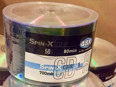 Prodisc Spin-X CD-R 50 pack Blank CD -R Shiny Silver 80 minute in Saudi Arabia