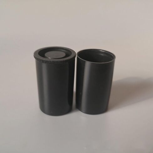 10 Pcs Plastic Film Canister Holder Empty Film Roll Case Camera Reel Containers Small Accessories Storage Organizer with Caps Black in Saudi Arabia