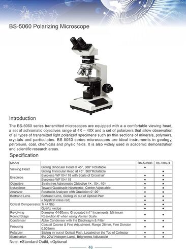 BestScope BS-5060T مجهر مركب ثلاثي العينيات مستقطب، عدسات WF10x، أهداف لونية خالية من الإجهاد، عدسة برتراند، تكبير 40x-400x، إضاءة هالوجين منقولة، مكثف آبي، غشاء قزحية، مرحلة مستديرة، 110 فولت in Kuwait