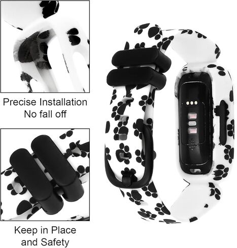 Compatible with Fitbit Ace 3 Bands for Kids, Soft Pattern Printed Floral Band Accessories Wristbands Replacement Bands for Fitbit Ace 3 Boys Girls in Kuwait