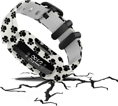 Compatible with Fitbit Ace 3 Bands for Kids, Soft Pattern Printed Floral Band Accessories Wristbands Replacement Bands for Fitbit Ace 3 Boys Girls in Kuwait