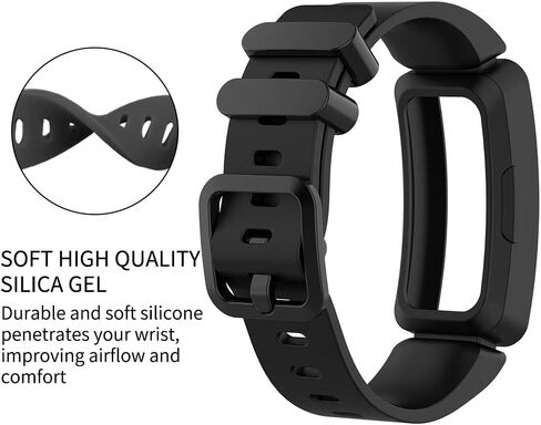 Compatible with Fitbit Ace 2 Bands for Kids 6+, Soft Silicone Bracelet Accessories Watch Band Repalcement Strap, Colorful Sport Wristbands for Fitbit Ace 2/ Inspire HR for Boys Girls in Kuwait