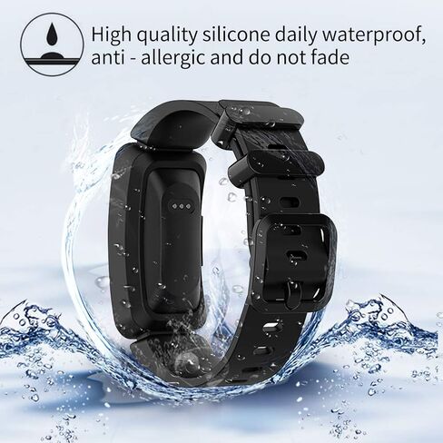 Compatible with Fitbit Ace 2 Bands for Kids 6+, Soft Silicone Bracelet Accessories Watch Band Repalcement Strap, Colorful Sport Wristbands for Fitbit Ace 2/ Inspire HR for Boys Girls in Kuwait