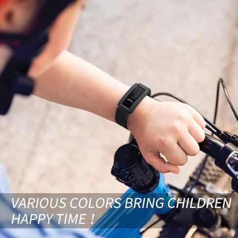 Compatible with Fitbit Ace 2 Bands for Kids 6+, Soft Silicone Bracelet Accessories Watch Band Repalcement Strap, Colorful Sport Wristbands for Fitbit Ace 2/ Inspire HR for Boys Girls in Kuwait
