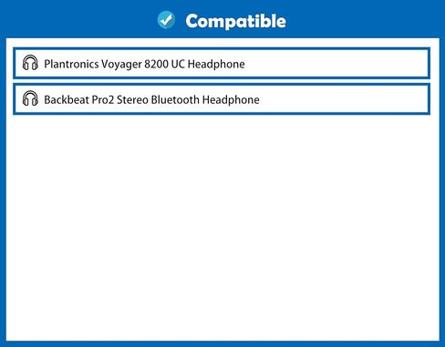وسائد أذن بديلة سميكة لسماعات الرأس من DowiTech متوافقة مع سماعات رأس Plantronics Voyager 8200 UC/Backbeat Pro2 ستيريو بلوتوث in Saudi Arabia