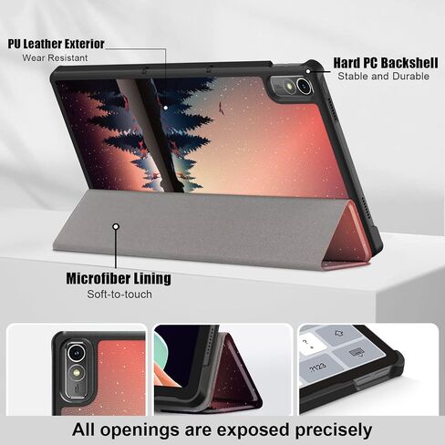 Case for Lenovo Tab P11 (2nd Gen) 11.5Inch 2023 TB-350FU,Lightweight Slim Shell Stand Cover for Lenovo Tab P11 2nd Gen Tablet TB-350XC,Black in Kuwait