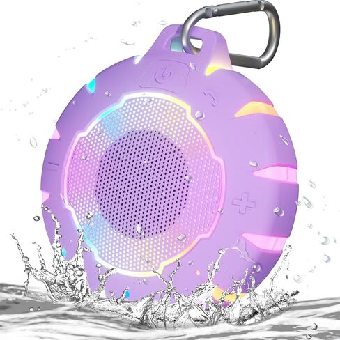 HEYSONG Bluetooth Shower Speaker, IP67 Waterproof, Portable, Clear Sound in Kuwait
