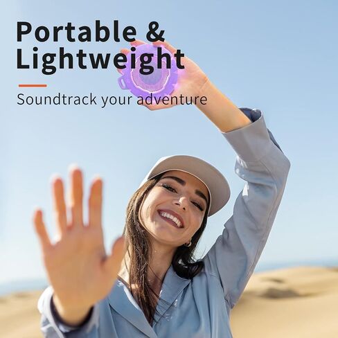 HEYSONG Bluetooth Shower Speaker, IP67 Waterproof, Portable, Clear Sound in Kuwait