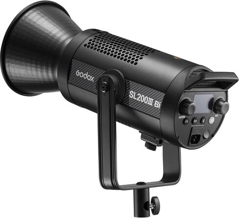 Godox SL200 Bi-Color LED Video Light, SL200IIIBI 215W 2800-6500K 95,400 Lux CRI/TLCI 97+ COB Monolight Bowens Mount Continuous Output Lighting for Live Streaming, Studio Photography Film TV Production in Kuwait