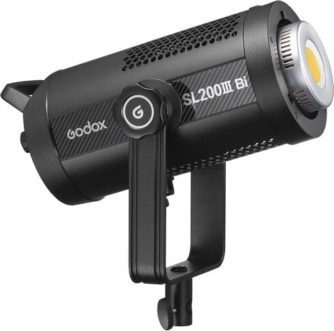 Godox SL200 Bi-Color LED Video Light, SL200IIIBI 215W 2800-6500K 95,400 Lux CRI/TLCI 97+ COB Monolight Bowens Mount Continuous Output Lighting for Live Streaming, Studio Photography Film TV Production in Kuwait