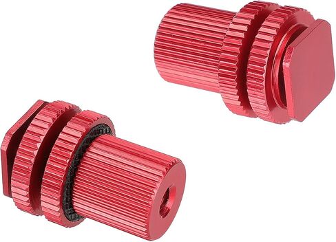 CAMVATE Camera Hot Shoe Mount to 1/4"-20 Female Thread Screw Adapter for DSLR Camera Rig (Red,2 Pieses)-3064 in Saudi Arabia