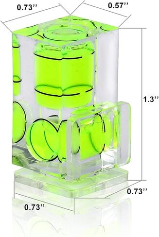 6 Pack Camera Hot Shoe Level, Hot Shoe Bubble Level Camera Hot Shoe Cover 2 Axis Bubble Spirit Level Compatible with DSLR Film Camera Canon Nikon Olympus,Combo Pack - 2 Axis and 1 Axis in Kuwait