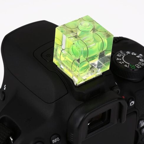 6 Pack Camera Hot Shoe Level, Hot Shoe Bubble Level Camera Hot Shoe Cover 2 Axis Bubble Spirit Level Compatible with DSLR Film Camera Canon Nikon Olympus,Combo Pack - 2 Axis and 1 Axis in Kuwait