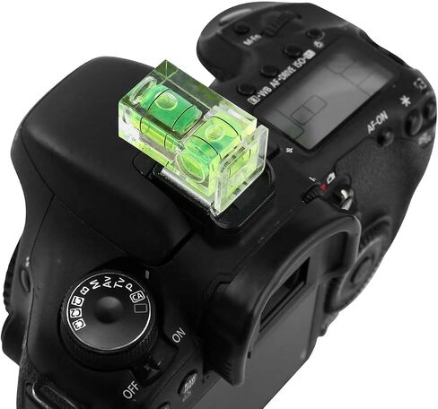 6 Pack Camera Hot Shoe Level, Hot Shoe Bubble Level Camera Hot Shoe Cover 2 Axis Bubble Spirit Level Compatible with DSLR Film Camera Canon Nikon Olympus,Combo Pack - 2 Axis and 1 Axis in Kuwait