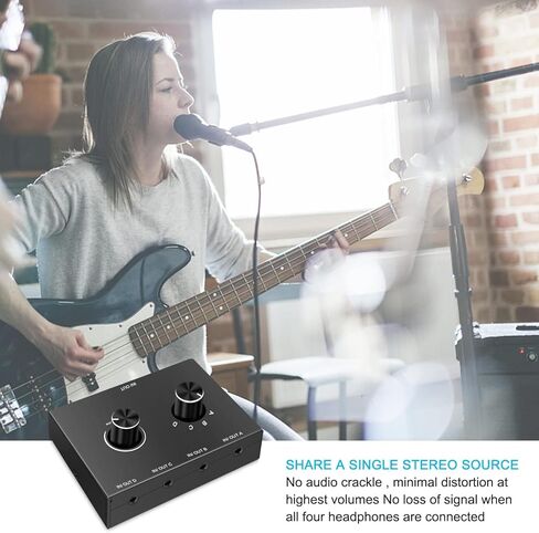 محول الصوت ثنائي الاتجاه 4 منافذ صندوق مقسم الصوت (1 في 4 خارج/4 في 1 خارج) 3.5 ملم صندوق تبديل محدد الصوت ستيريو مشاركة الصوت in Kuwait