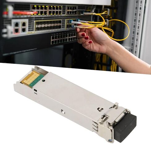 Septpenta 1.25G SFP Transceiver, Using Lc Single Mode Fiber, 1.25Gbps High Speed Transmission, Support Plug and Play Hot Plug and DDM for Fiber Optic Switches Routers Network Adapters in Saudi Arabia