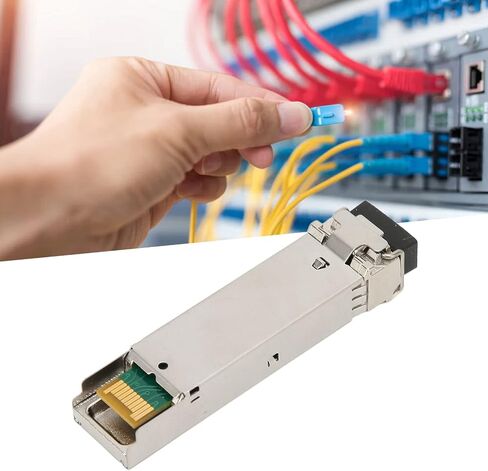 Septpenta 1.25G SFP Transceiver, Using Lc Single Mode Fiber, 1.25Gbps High Speed Transmission, Support Plug and Play Hot Plug and DDM for Fiber Optic Switches Routers Network Adapters in Saudi Arabia