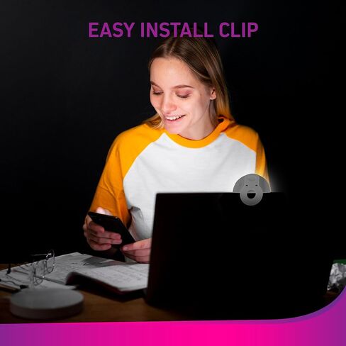 ضوء حلقة سيلفي LED قابل لإعادة الشحن من ChargeWorx | 3 مستويات سطوع | تصميم محمول للغاية وصغير الحجم | حامل بمشبك | ملحق Pro Vlogging Studio للهواتف الذكية والأجهزة اللوحية وأجهزة الكمبيوتر المحمولة in Kuwait