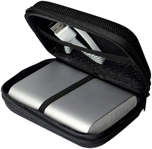 Miayaya Small Hard Case Shell Travel Carrying Case Bag Portable Protection Hard EVA Cover with Dual Zipper for MP3 Players, USB Cable, Earphones, Hard Drive, Memory Cards, Keys (4.13x3.14x1.77 inch) in Saudi Arabia