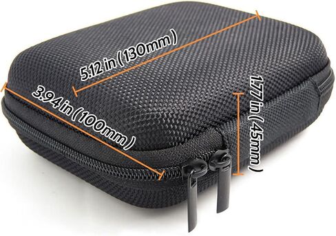 Miayaya Small Hard Case Shell Travel Carrying Case Bag Portable Protection Hard EVA Cover with Dual Zipper for MP3 Players, USB Cable, Earphones, Hard Drive, Memory Cards, Keys (4.13x3.14x1.77 inch) in Saudi Arabia