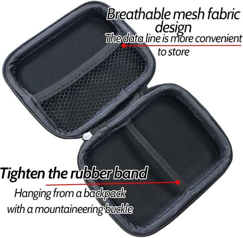 Miayaya Small Hard Case Shell Travel Carrying Case Bag Portable Protection Hard EVA Cover with Dual Zipper for MP3 Players, USB Cable, Earphones, Hard Drive, Memory Cards, Keys (4.13x3.14x1.77 inch) in Saudi Arabia