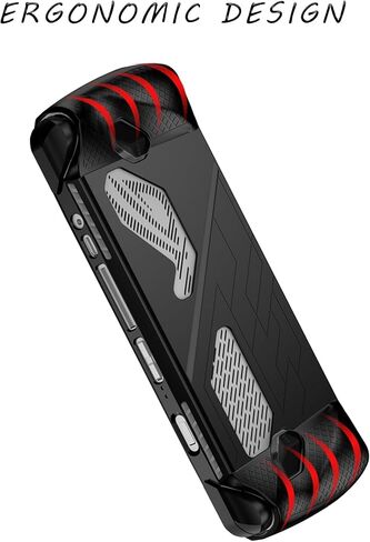 حافظة سيليكون Hounyoln لجهاز ROG Ally، غطاء حماية كامل مضاد للانزلاق وممتص للصدمات وغطاء مضاد للخدش يناسب Rog Ally (أسود (جراب سيليكون)) in Kuwait