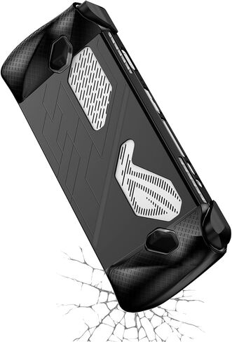 حافظة سيليكون Hounyoln لجهاز ROG Ally، غطاء حماية كامل مضاد للانزلاق وممتص للصدمات وغطاء مضاد للخدش يناسب Rog Ally (أسود (جراب سيليكون)) in Kuwait