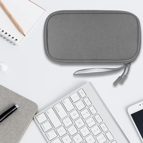 Lacdo Electronic Organizer, Travel Cable Organizer Bag Pouch Tech Electronic Accessories Carry Case Portable Double Layer Charger Case for Cable, Cord, Charger, Phone, Earphone, Power Bank, Azure Blue in Saudi Arabia