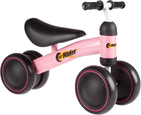 دراجة ثلاثية العجلات ليل رايدر مع مقابض سهلة الإمساك وعجلات مغلقة وبدون دواسات لتعلم المشي للأطفال الصغار والأولاد والبنات (أحمر)، مقاس كبير in Kuwait