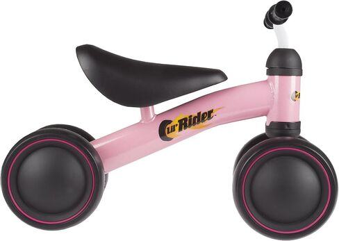 دراجة ثلاثية العجلات ليل رايدر مع مقابض سهلة الإمساك وعجلات مغلقة وبدون دواسات لتعلم المشي للأطفال الصغار والأولاد والبنات (أحمر)، مقاس كبير in Kuwait