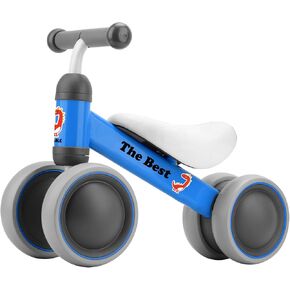 BEKILOLE Baby Balance Bike for 1 Year Old Girl Gifts, 10-24 Month Toddler Balance Bike, 4 Silent Wheels Pre-School First Ride On Toys, 1st Birthday Gifts