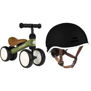 Retrospec Cricket Baby Walker Balance Bike with 4 Wheels for Ages 12-24 Months - Toddler Bicycle Toy for 1 Year Old’s - Ride On Toys for Boys and Girls - One Size