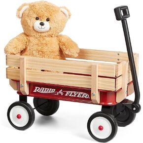 Radio Flyer Mini Steel and Wood Wagon, 19" Tiny Toy Wagon for Kids in Saudi Arabia