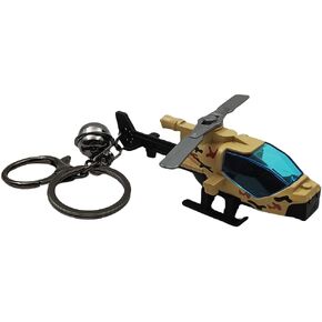 Pouoir Helicopter Keychain Military Aircraft Key Chain for Car Keys Metal Copper Pendant Bag Key Ring Accessories in Saudi Arabia
