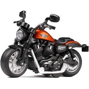 Pull Back Motorcycle Toys, Tiny Gift with Music Lighting, Retro Motorcycles Toy for Boys Kids Age 3 4 5 6 7 8 Year Old (Red) in Kuwait