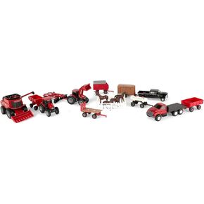 مجموعة اللعب القيمة من ERTL Case IH Farm Toy مع الجرارات والشاحنات وأدوات المزرعة والخيول in Kuwait