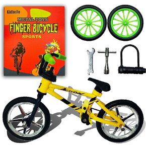 Mini Finger Bike Toy – Alloy Mountain Bicycle Model with Tools, Movable Parts, Gift for Kids & Collectors (Green) in Saudi Arabia
