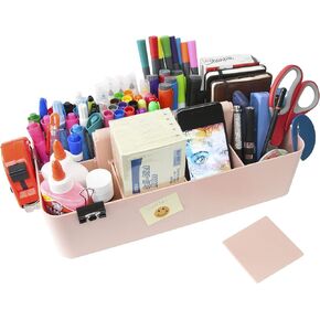 Portable Caddy American Made, DIY Dividers, 8 Compartments, Supply Organizer, Portable Tote Basket with Handle Storage Organizer Bathroom, Office, Crafts, or School Supplies in Saudi Arabia