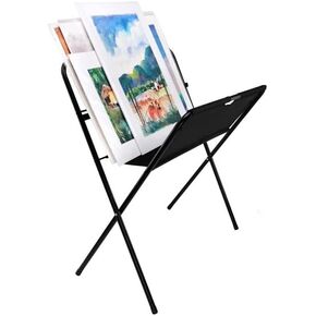 Creative Mark Medium Canvas Art Print Rack - Portable Folding Display for Posters, Artwork, Prints, Canvas, Panels, Artist Galleries, Studios & Storage - 39"h x 21.5"d x 24"