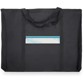 JJRING Dacron Light Weight Art Portfolio Tote Bag, 25'' x 37'' for 24'' x36'' Black Carrying Storage Case For Poster, Sketching, and Drawing