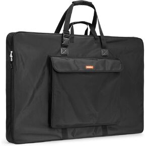 Nicpro Art Portfolio Bag 20 x 26 Inches, Waterproof Nylon Artist Case Carrying Bag Soft Sided with Shoulder Strap, Storage for Artwork Sketch, Drawing, Canvas, Photography, Poster, Solar Panel