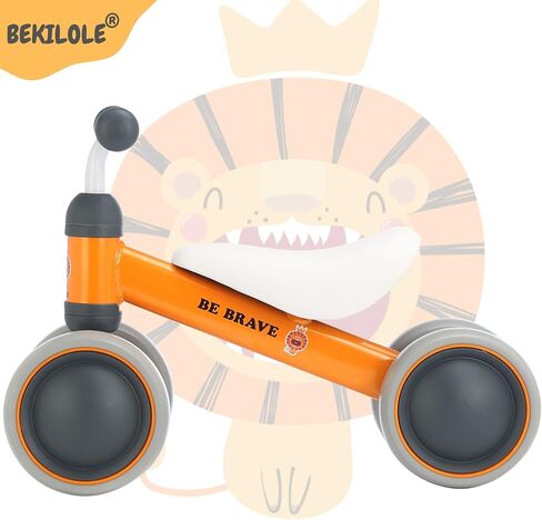 BEKILOLE 1 Year Old Girl Gifts Baby Balance Bike 1st Birthday Girl Gift with LED Light Up Wheels for 12-24 Months Toddlers - ASTM Certified 2-Minute Assembly Pink First Ride On Training Toy in Kuwait