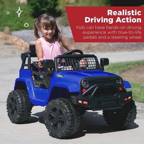Best Choice Products 12V Kids Electric Vehicle Toy Ride On Car with Parent Remote Control for Toddlers, Seat Harness, 61 lbs Weight Capacity, Locking Doors, Spring Suspension, Bluetooth - Hot Pink in Kuwait