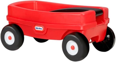Little Tikes Lil' Wagon – Red and Black, Indoor and Outdoor Play, Easy Assembly, Made of Tough Plastic Inside and Out, Handle Folds for Easy Storage | Kids 18 in Saudi Arabia