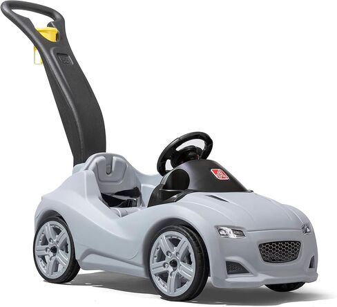 Step2 Whisper Ride Cruiser Kids Push Car, Ride On Toy, Stroller Substitute, Includes Seat Belt & Horn, Made of Durable Plastic, Max Weight 50 lbs., For Toddlers 1.5-4 Years Old, Blue in Saudi Arabia